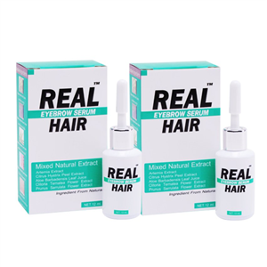 Real Hair 2 กล่อง (เรียวแฮร์ เซรั่มปลูกคิ้ว หนวด เครา จอน)