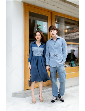 [3686] ชุดคู่รักสไตล์คุมโทน งานน่ารักมากกกกก เกาหลีสุดๆค่ะ