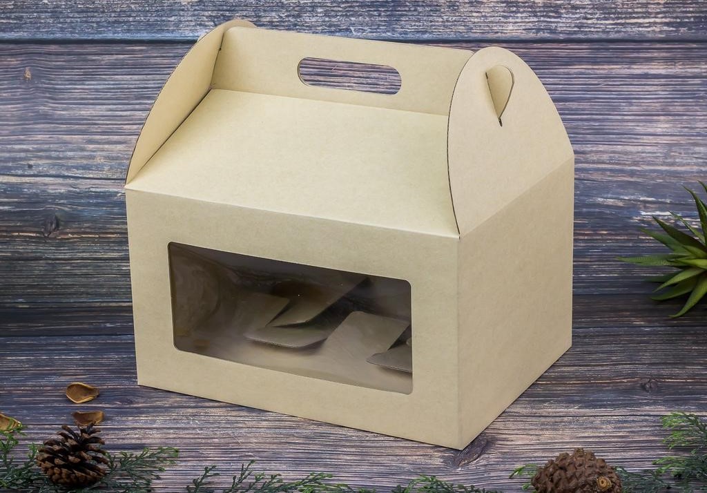 กล่องใส่ผลไม้ กล่องใส่สินค้า บรรจุภัณฑ์ กล่องลูกฟูก JUMBO มีหน้าต่าง