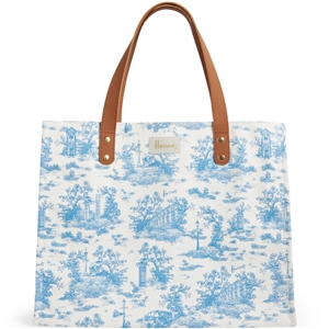 Harrods Toile Grocery Shopper Bag