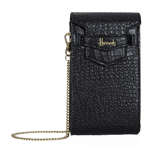 Harrods Nano Mini Black Phone Bag