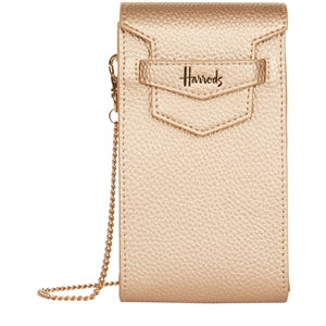 Harrods Nano Mini Gold Bag