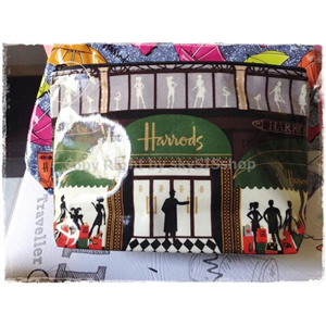 กระเป๋า Harrods window travel pouch แท้ 100% สวยเท่ห์