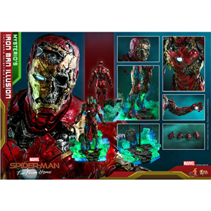 Hot Toys MMS580 1/6 Spider-Man: Far From Home - Mysterio’s Iron Man Illusion ***ใหม่ไม่แกะ แต่ไม่มีถุงใส(TX)