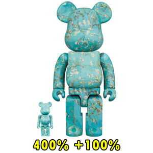 BE@RBRICK × Van Gogh Museum(R) Van Gogh Almond Blossom 100％ & 400％ (TC)