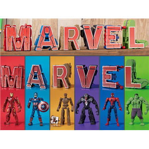  BANDAI - MARVEL Cho Henkan!! Mojibakeru Exclusive Box of 6 Transforming Figures (TC)