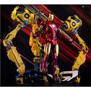 Hot Toys QS021 1/4 Iron Man 2 - Iron Man Mark IV with Suit-Up Gantry (KU)