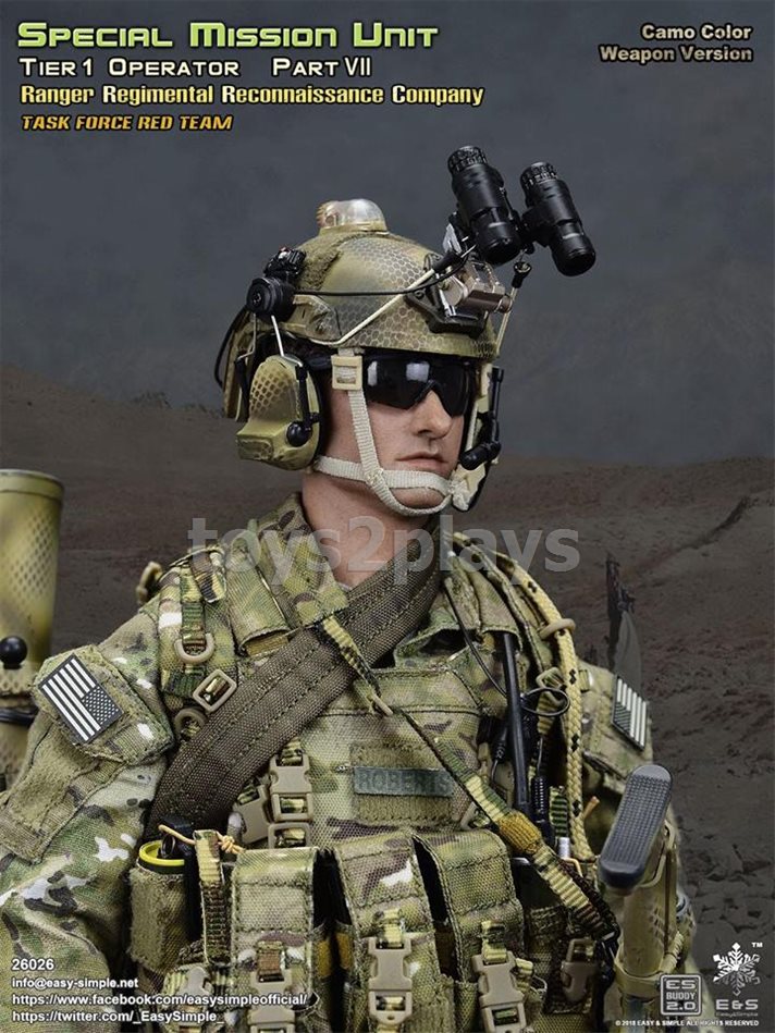 1//6 Scale US Ranger Regimental Reconnaissance Company Camouflage Uniforms