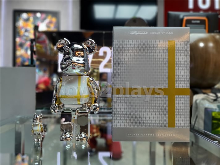 オンライン特販 BE@RBRICK SILVER CHROME Ver 100% & 400% - www ...