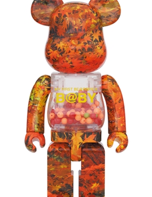 Bearbrick  400% + 100% MY FIRST B@BY AUTUMN LEAVES VERSION
