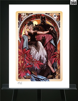 Batman & Catwoman Fine Art Print By Sideshow Collectibles Hand-Signed By The Artist, Mark Brooks