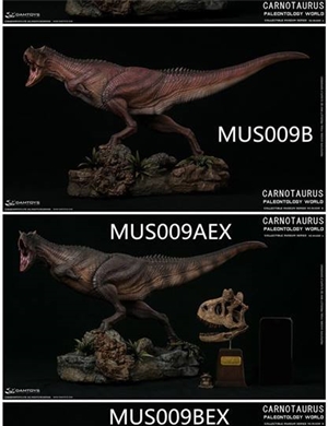 DAMTOYS MUSEUMSERIES:CARNOTAURUS SCENES COLLECTIBLELEVEL STATUES MUS009B Red Standard Edition
