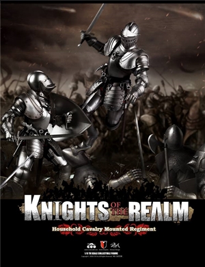 COOMODEL NO.SE038 DIE-CAST ALLOY 1/6 SERIES OF EMPIRES - KNIGHTS OF THE REALM - HOUSEHOLD CAVALRY MOUNTED REGIMENT (DOUBLE FIGURE SET)