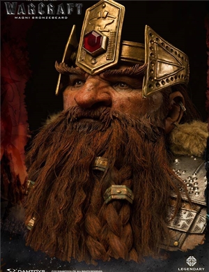DAMTOYS DMLW09 Epic Series Warcraft movie – Magni Bronzebeard 25-inch Premium Statue