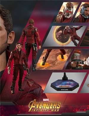 Hot Toys : MMS539  Avengers Infinity War Star Lord Collectible Figure