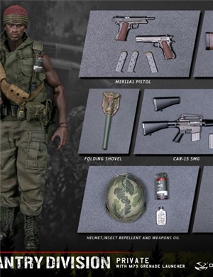 DAMTOYS 1/12 PES011 POCKET ELITE SERIES - ARMY 25th Infantry Division Private WITH M79 GRENADE LAUNCHER
