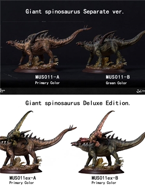 DAMTOYS MUS011EX - A&B - Gigantspinosaurus and Inner MongoliaVelociraptor
