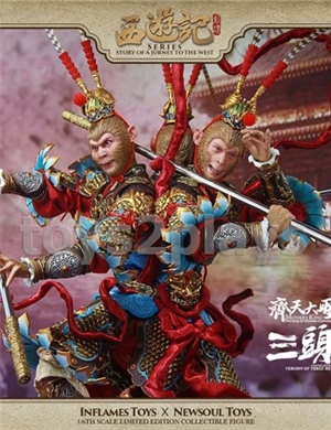 INFLAMES TOYS IFT-016 Jurney To The West:Monkey King Series,Version Of Three Heads and Six Arms สินค้าโชว์
