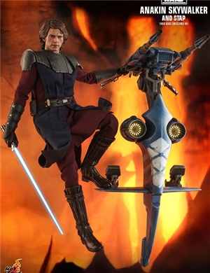 HOTTOYS TMS020 STAR WARS: THE CLONE WARS ANAKIN SKYWALKER AND STAP
