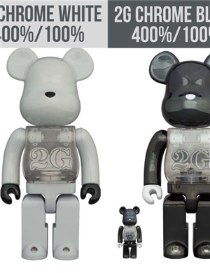 Bearbrick 2G Exclusive Black & White 400% & 100%