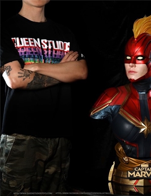 Queen Studios Captain Marvel Life Size Bust