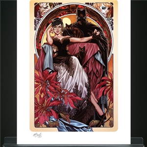 Batman & Catwoman Fine Art Print By Sideshow Collectibles Hand-Signed By The Artist, Mark Brooks