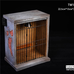 TWTOYS TW1919 Prison Scene Lightable Metal Railing