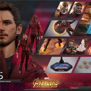 Hot Toys : MMS539  Avengers Infinity War Star Lord Collectible Figure