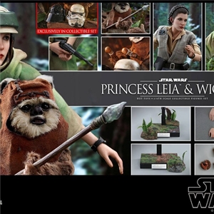Hot Toys - MMS551 - Star Wars: Return of the Jedi Princess Leia and Wicket Collectible Figures