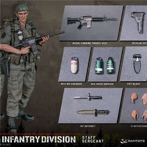 DAMTOYS 1/12 PES006 POCKET ELITE SERIES - ARMY 25th Infantry Division Private STAFF SERGEANT