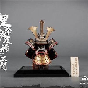 COOMODEL NO.SE027 1/6 SERIES OF EMPIRES (DIECAST ARMOR) - BLACK AND GOLD KABUTO (HELMET EDITION)