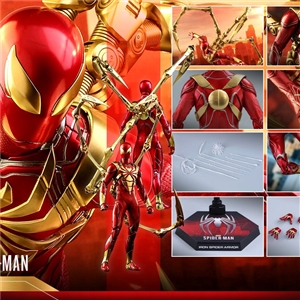 HOTTOYS VGM38 - Marvel's Spider-Man (Iron Spider Armor) สินค้าเปิดโชว์