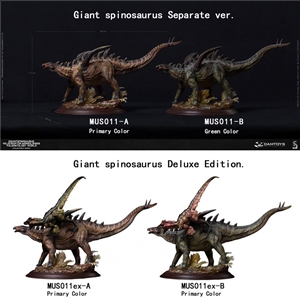 DAMTOYS MUS011EX - A&B - Gigantspinosaurus and Inner MongoliaVelociraptor