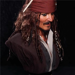 A.J Thompson Captian Jack Sparrow life size bust 1/1 