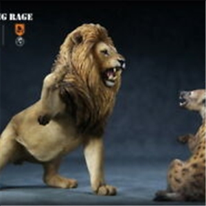 MR.Z 1/12 THUNDERING Rage African lion VS Spotted hyena Dog