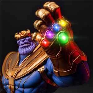 TOYLAXY Thanos Triumph Diorama with LED Infinity Gauntlet