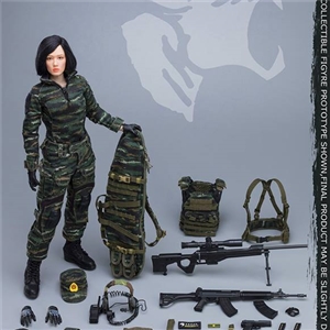 FLAGSET FS-73021 1/6 CHINESE SNOW LEOPARO COMMANDO UNIT— Female Sniper
