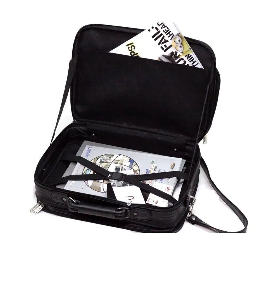 กระเป๋ากระเป๋าสะพายไหล่ Coni Cocci ไซส์ L กระเป๋าใส่เอกสาร กระเป๋าถือขนาด 15-17-18 (Black)