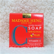 [สบู่ทับทิม] สบู่เนเชอรัลบาลานซ์ ทับทิม วิตามินซี สูตรต้นตำรับมาดามเฮง 