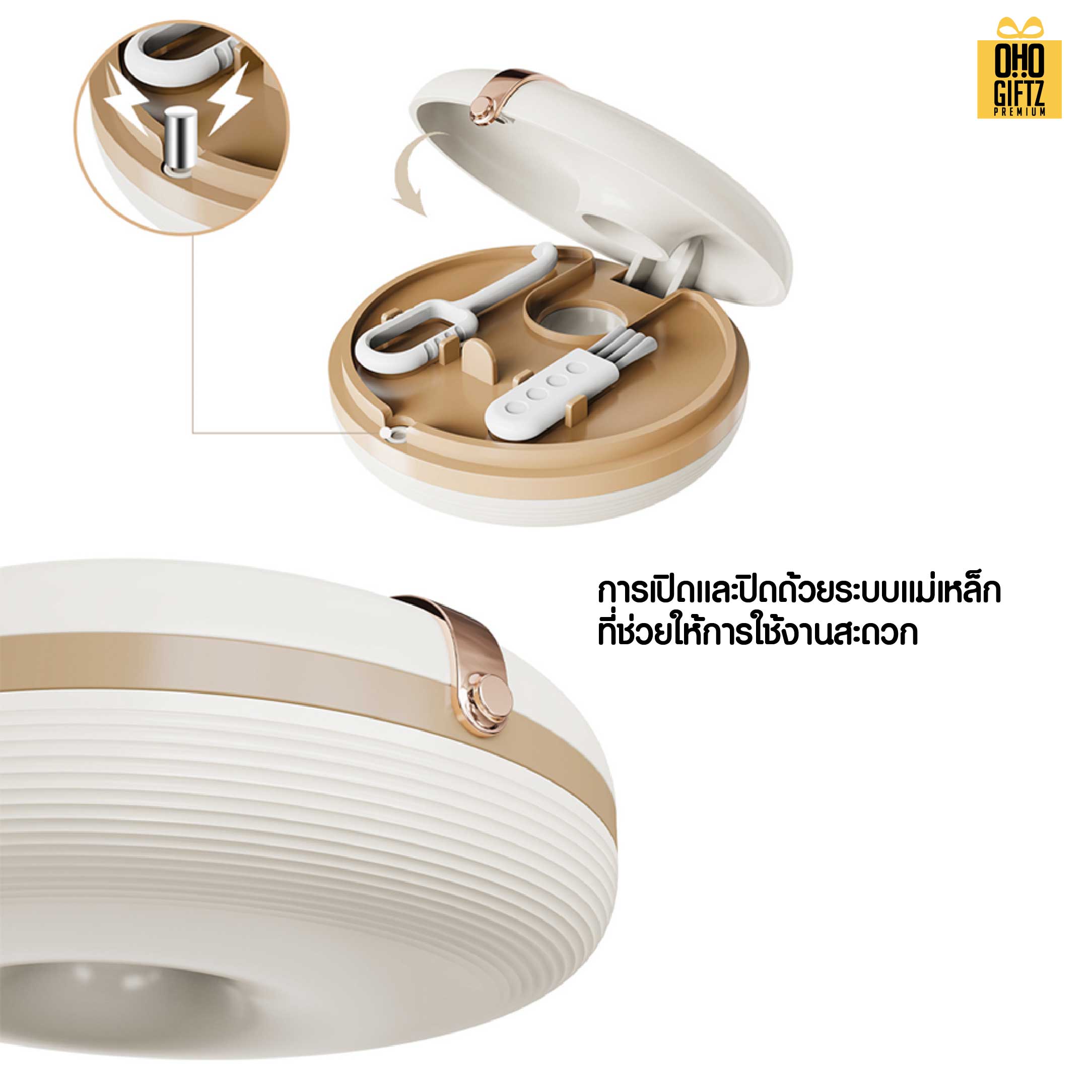 กล่องเก็บรีเทนเนอร์แบบพกพา สกรีนโลโก้ ทำเป็นของพรีเมี่ยมได้